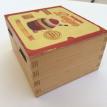 scatole in legno con stampa